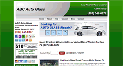 Desktop Screenshot of abcautoglasswintergardenfl.com